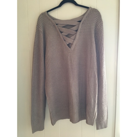Ambiance Sweaters - Brown Plus Size Sweater 3x